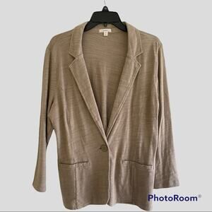 Calson tan cotton blazer